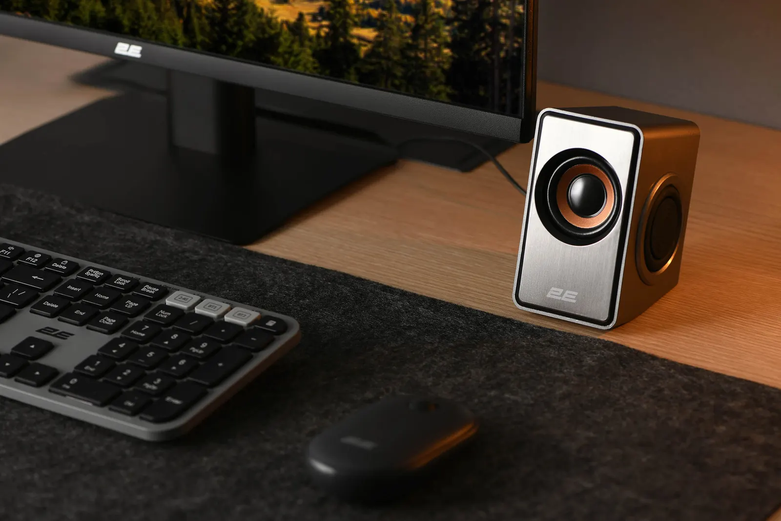 2E Multimedia speaker PCS204, 2.0, USB, Silver