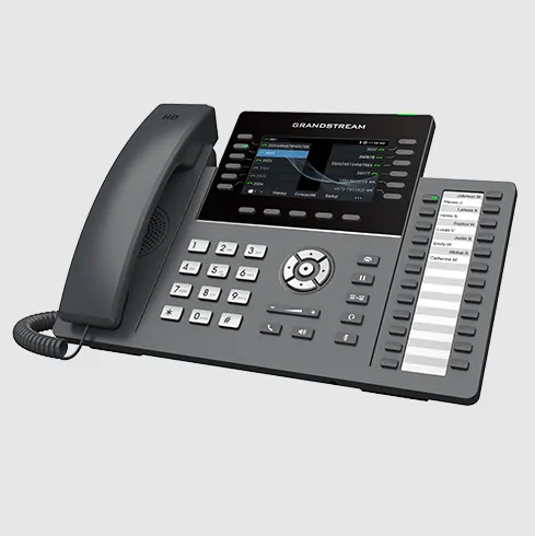 IP ტელეფონი Grandstream GRP2636, Professional P Phone, 16 SIP accounts, 12 lines, 2x GbE PoE, Wi-Fi, 480x272 (4.3") color LCD, 24 paper BLF keys, 12V/1A PSU