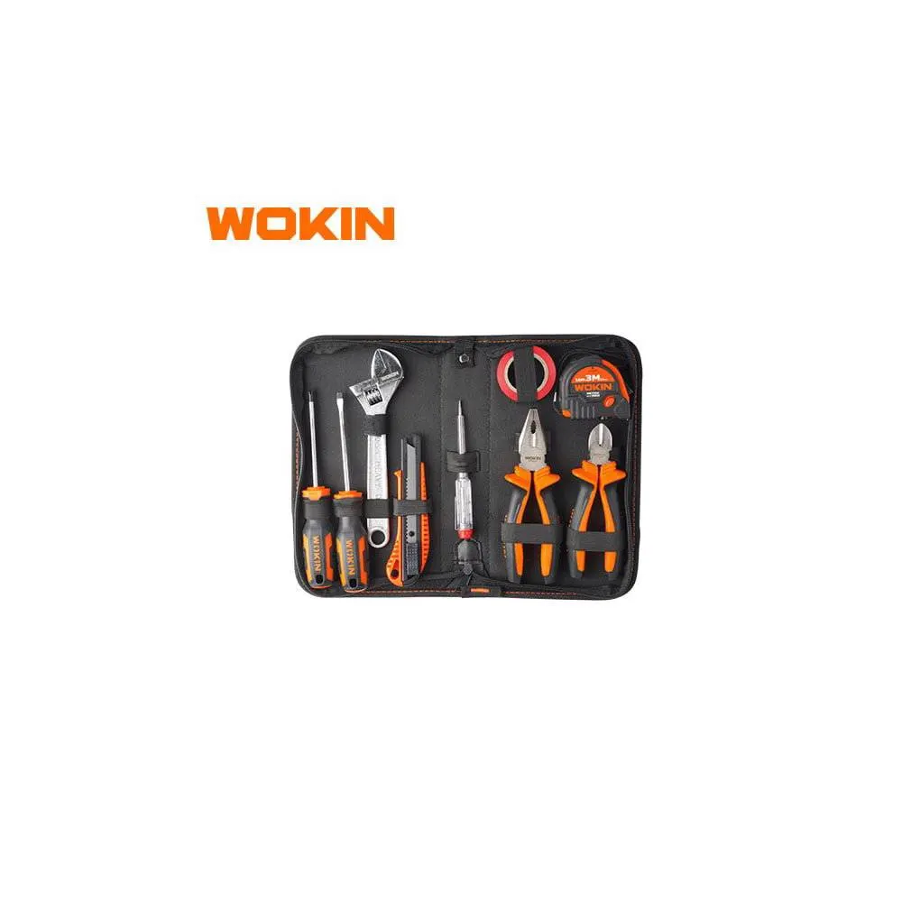 ხელსაწყოების ნაკრები Wokin 209509, 9Pcs Tool Set, Black