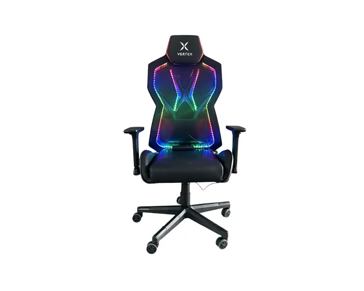 გეიმერული სავარძელი Vertex CyberNova Gaming Chair With RGB light Black Mesh