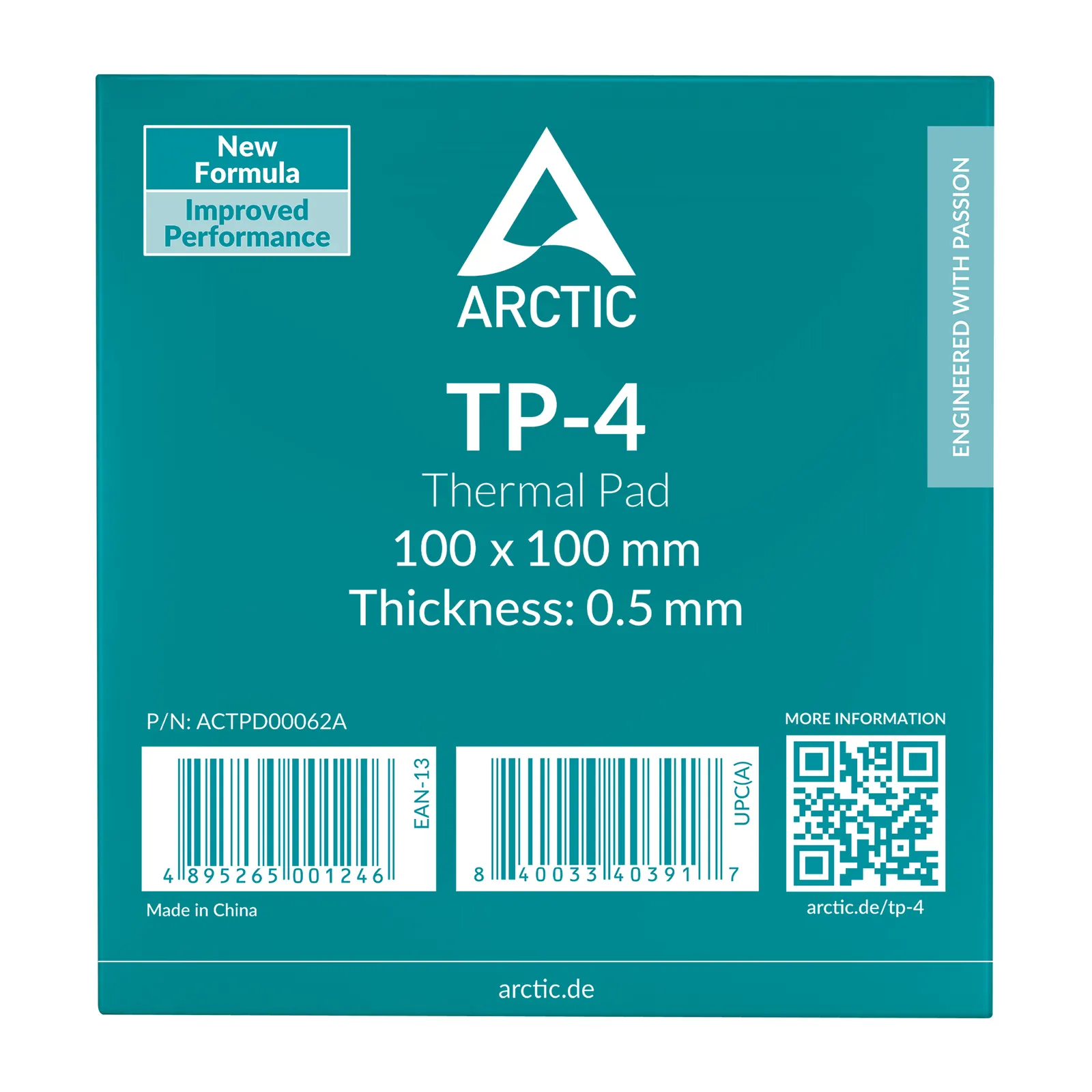 თერმოპასტა Arctic TP-4 100x100mm, 0.5mm