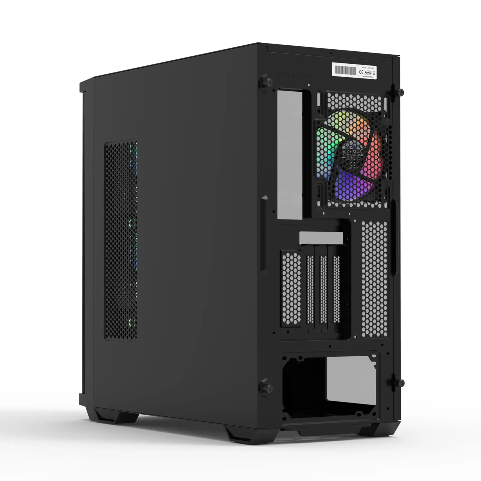 ქეისი Zalman PC case Z10 Duo without PSU, 2xUSB3.0, 1xUSB Type-C, 3x140mm ARGB, 1x120mm ARGB, VGA 395mm, LCS ready, TG Side Panel, EATX, black
