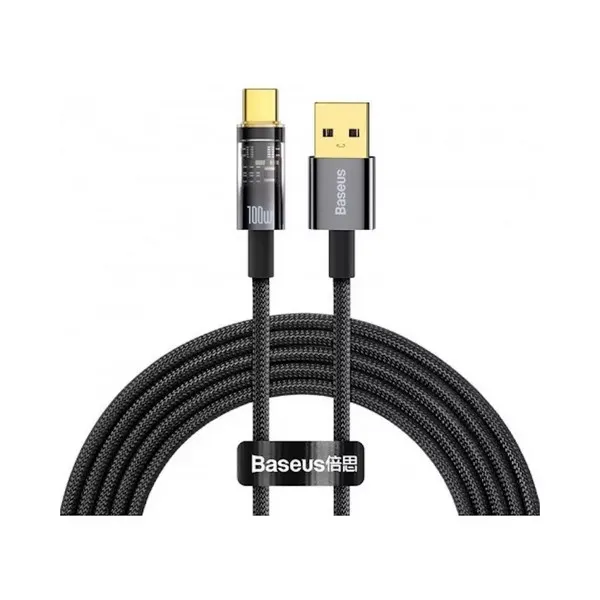 Type-C კაბელი Baseus Explorer USB-A to USB-C 2m Black