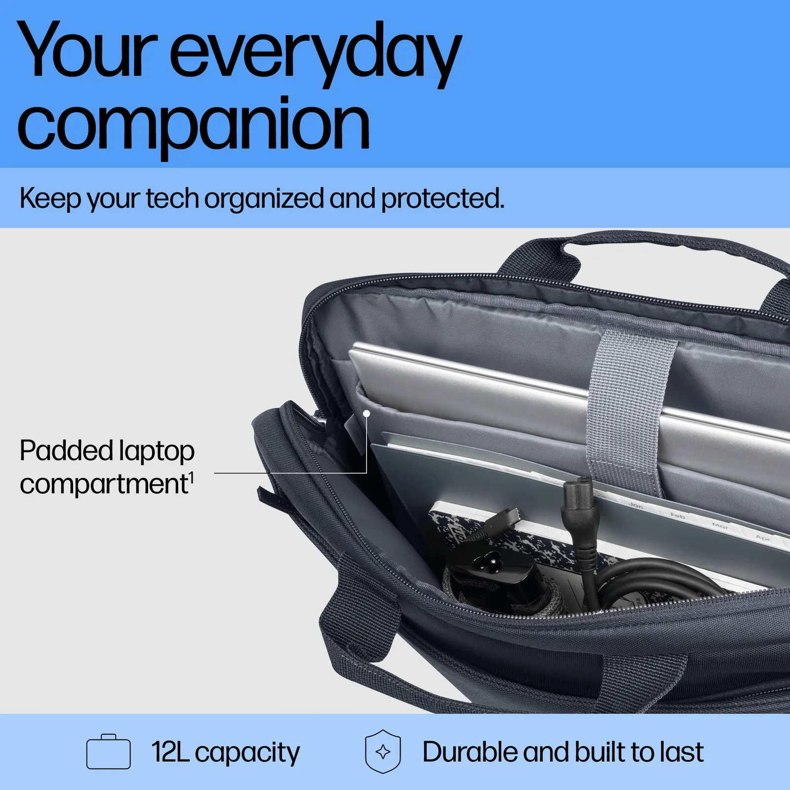 HP Everyday 16 Odyssey Gray Laptop Briefcase