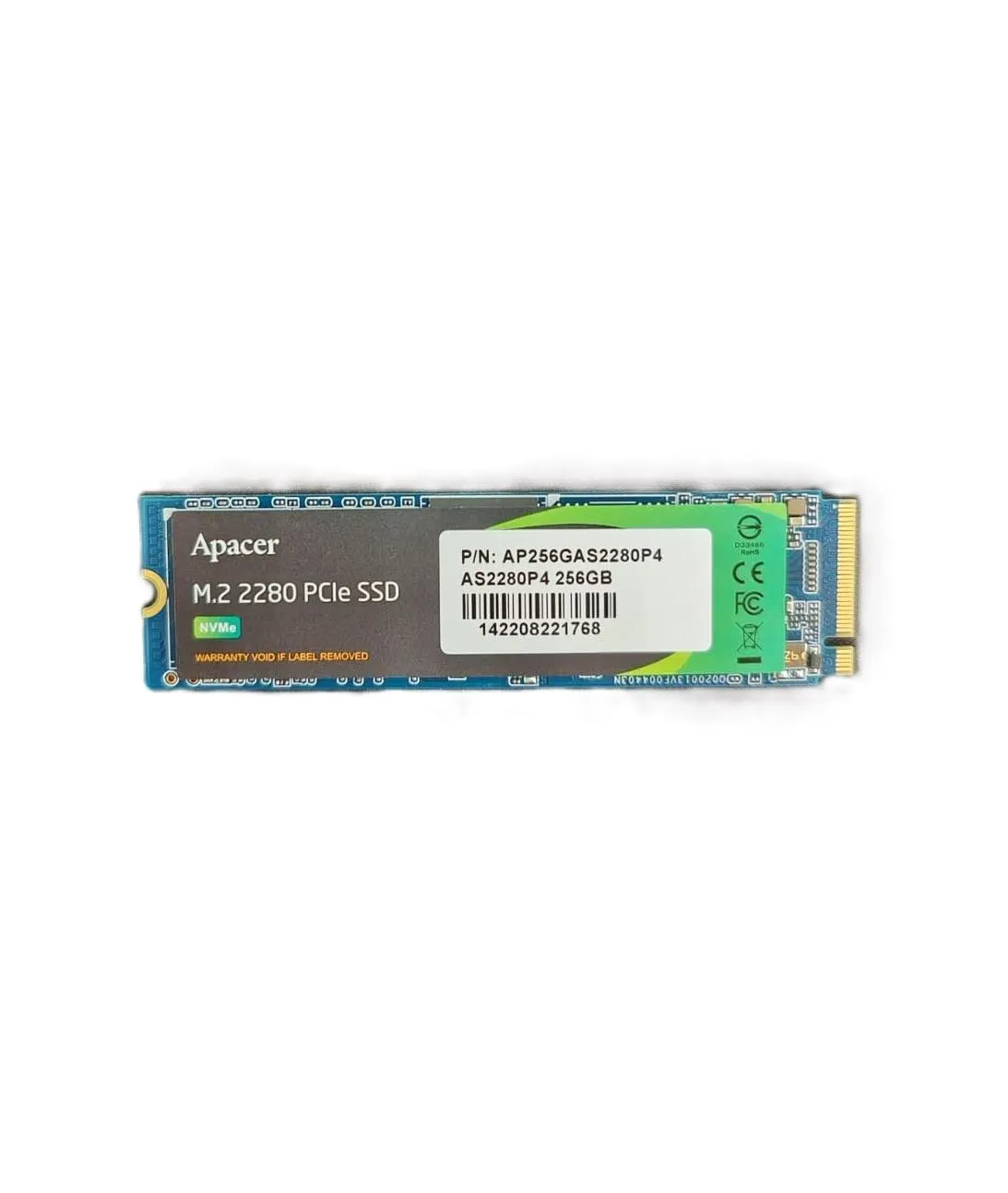 Apacer, AS2280P4 M.2 PCIe Gen3 x4 SSD, 256GB.