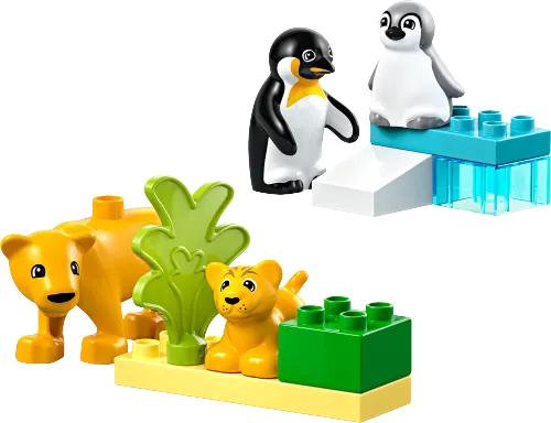 კონსტრუქტორი LEGO Wild Animal Families: Penguins & Lions 10442