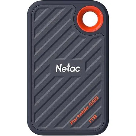 NETAC, ZX20, External SSD, 001T, USB 3.2 Gen 2x2, R/W up to 2000/1800MB/s,Ultra-light plastic,USB C to A cable,20Gbps USB C c.