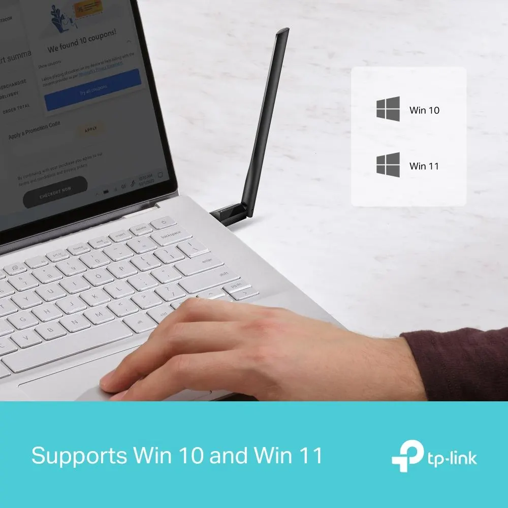 TP-Link, Archer TX35U Plus, AX1800 High Gain Wireless USB Adapter