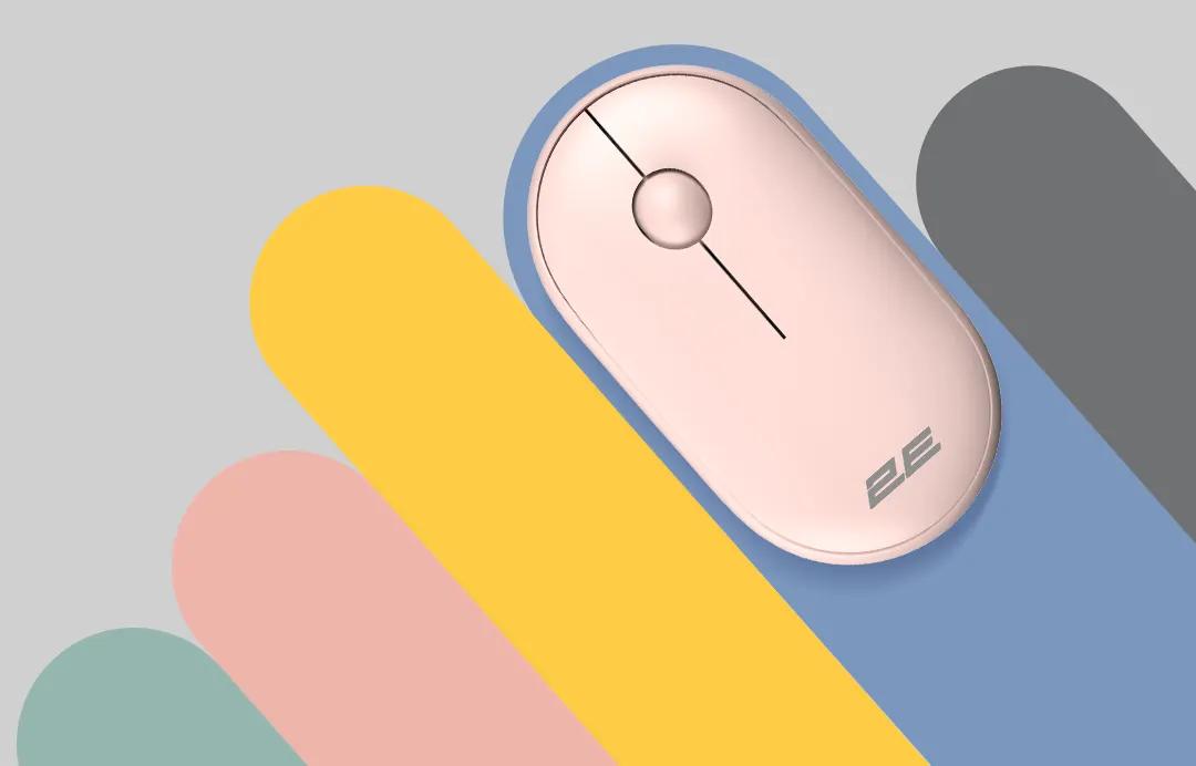 მაუსი 2E Mouse MF300 Silent, WL/BT, pink