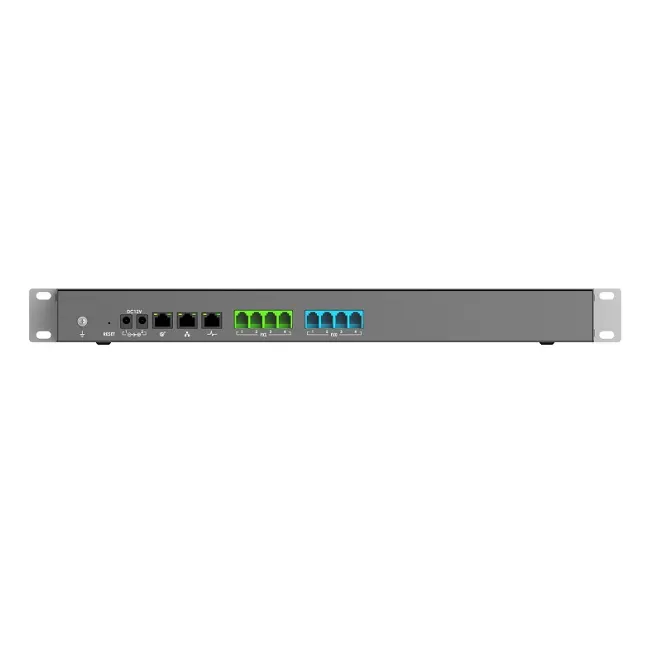 Grandstream UCM6304, IP PBX appliance, 4 FXO ports, 4 FXS ports, Dual GigE RJ45 Ethernet ports with PoE Plus