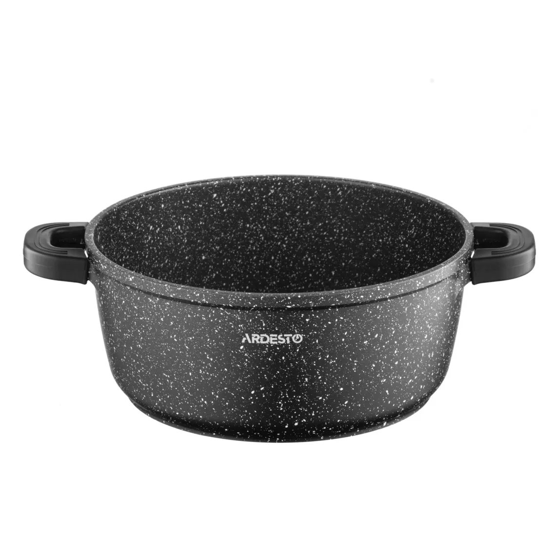 Casserole with glass lid ARDESTO Gemini Anzio, 3.1l, aluminium, black