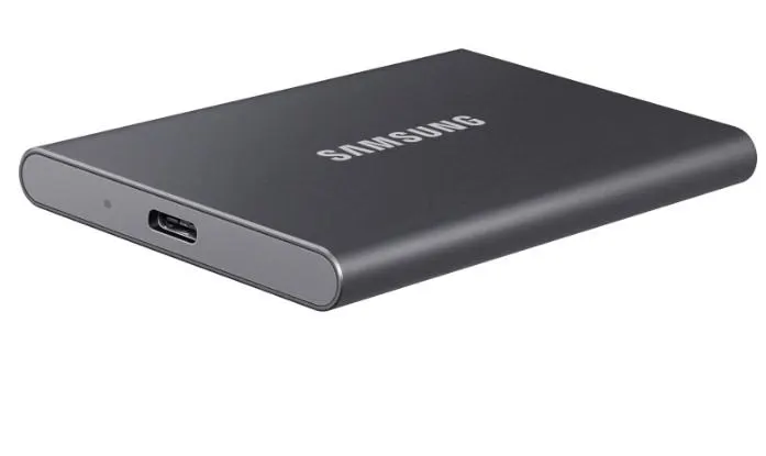 გარე მყარი დისკი T7, SAMSUNG, External SSD, 1TB, USB3.2, Read up to 1,050 MB/s Write up to 1,000 MB/s, Type-c c and Typec to A.