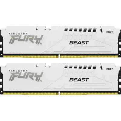 ოპერატიული მეხსიერება Kingston, FURY White Kit RAM 32GB (16GB x 2 pcs) 5600MHz DDR5 CL36 DIMM.