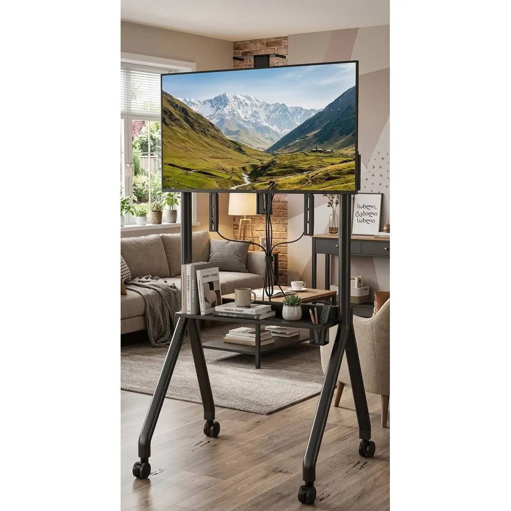 AllScreen TR42, 42"-86", TV Mount With Roller, Black