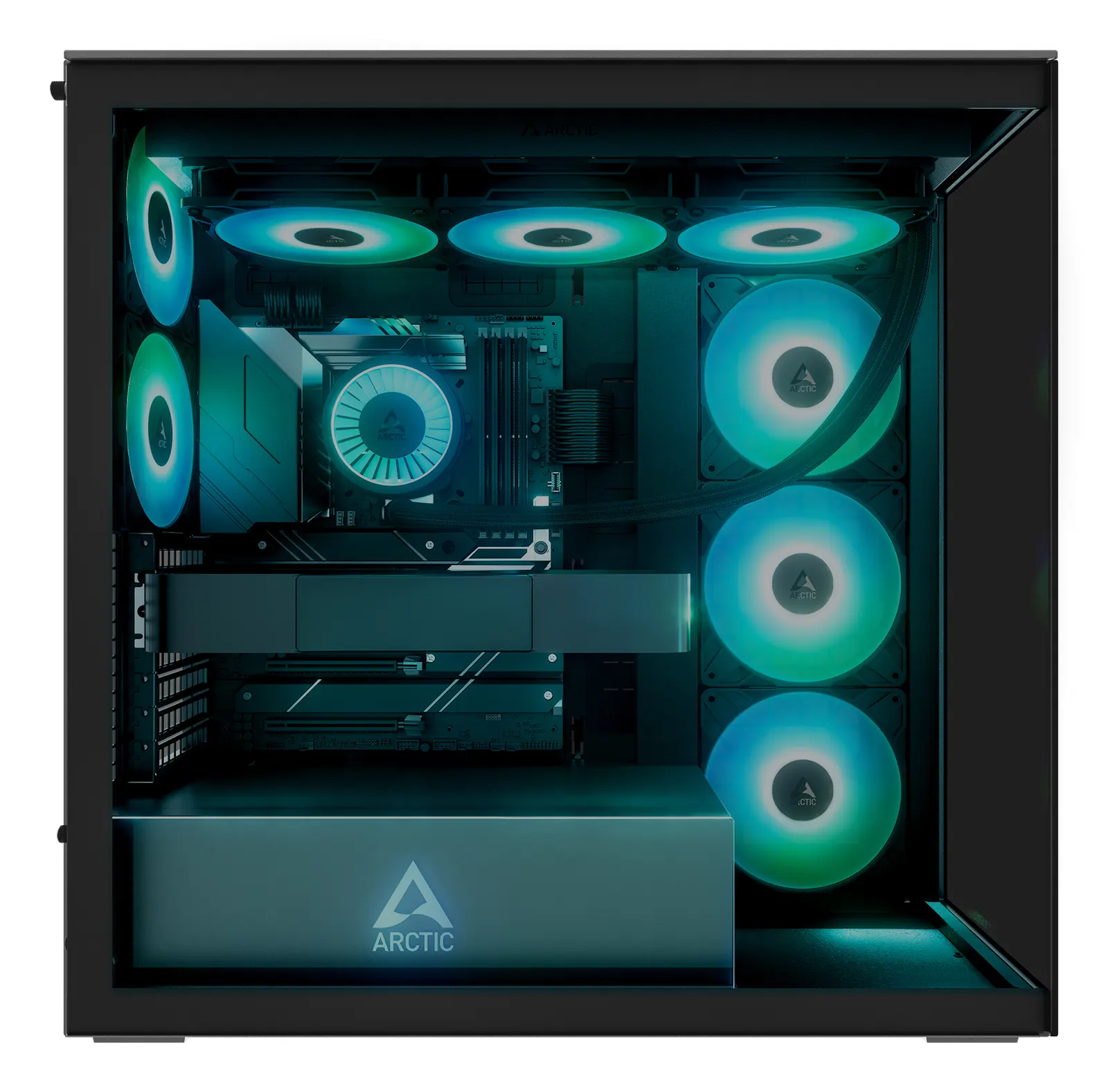 ქეისი Arctic Xtender E-ATX Full Tower Black