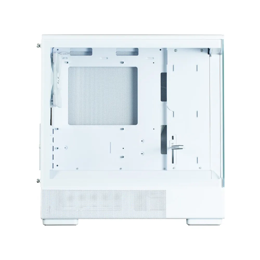 ქეისი Zalman PC case P10 without PSU, 1xUSB3.0, 1xUSBType-C, 1x120mm ARGB, VGA 384mm, LCS ready, TG Side Panel, mATX, white