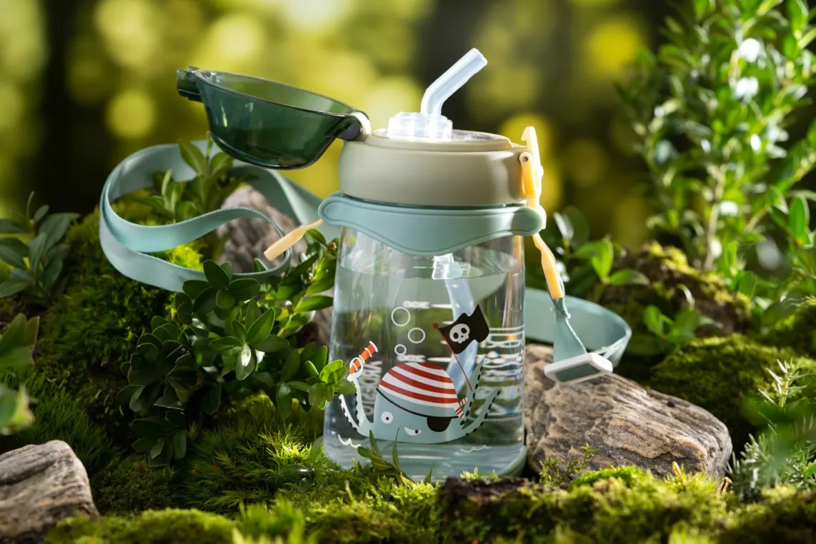 ბოთლი Ardesto Bottle for kids Octopus, 500ml, plastic, green