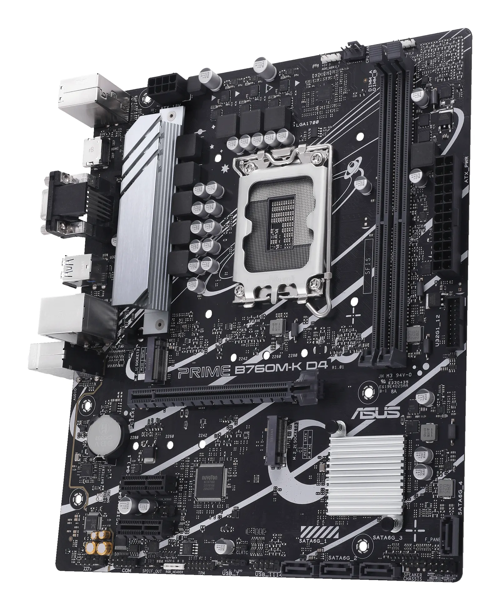 ASUS Motherboard PRIME B760M-K D4 s1700 B760 2xDDR4 M.2 HDMI D-Sub mATX