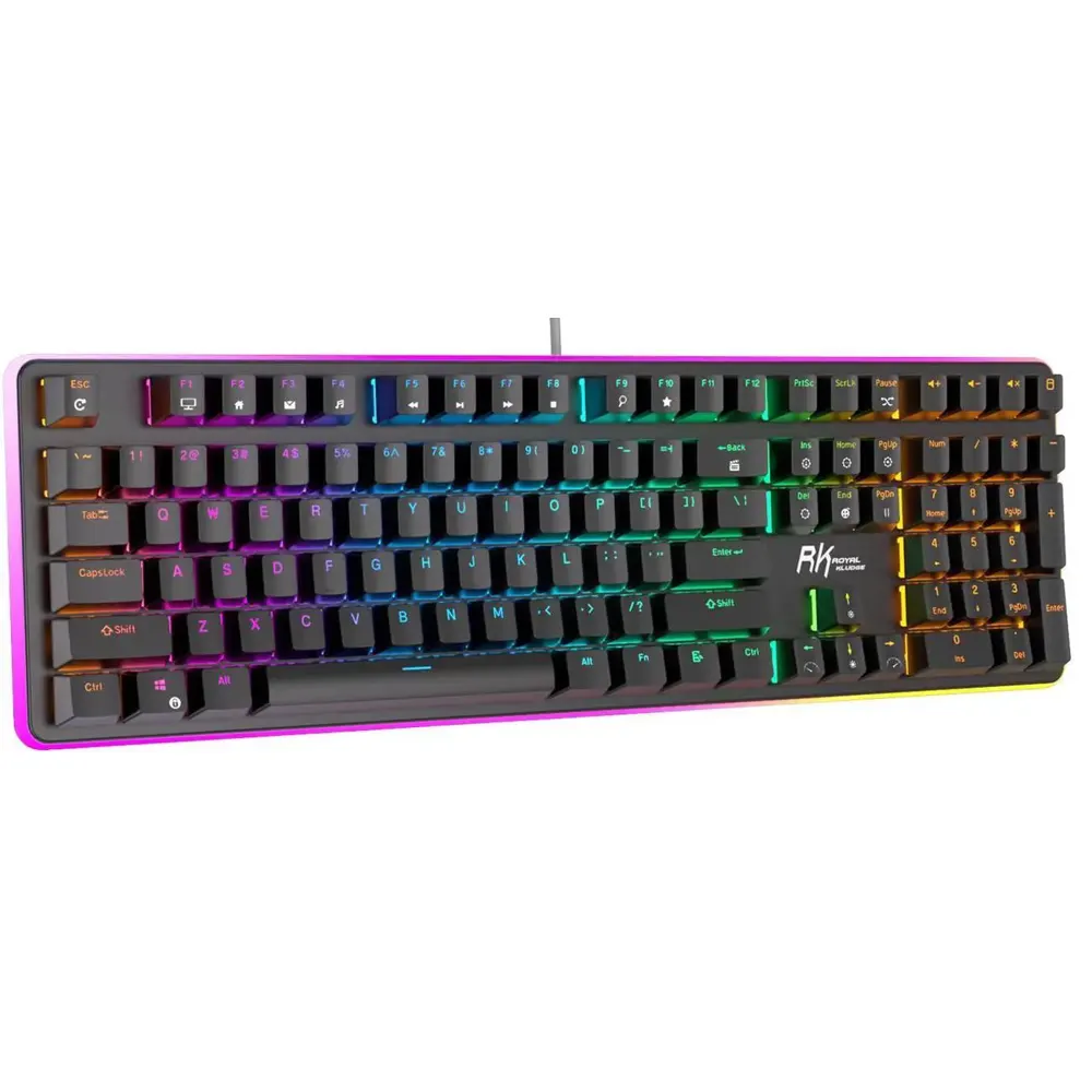 კლავიატურა Royal Kludge RK 918 Mechanical Keyboard, Blue switch, Wired, USB, Black