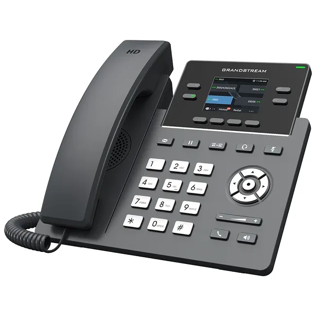IP ტელეფონი Grandstream GRP2612P, Carrier-Grade IP Phones, 2+2 line keys, 2 SIP accounts, 16 Digital BLF and Speed Dial keys, HD, PoE