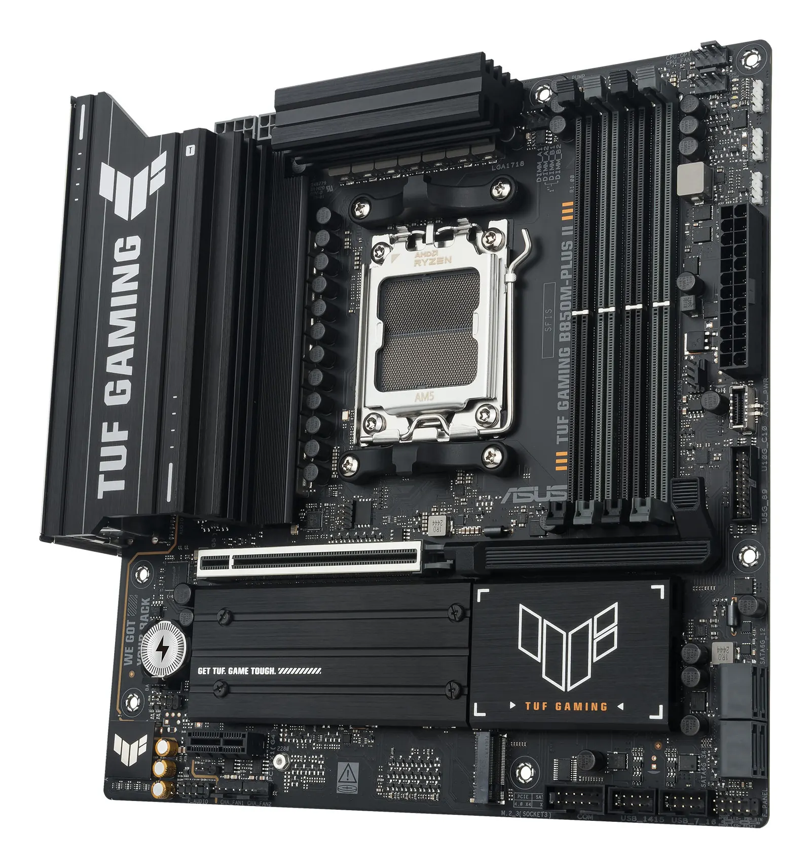 ASUS Motherboard TUF GAMING B850M-PLUS II sAM5 B850 4xDDR5 M.2 HDMI DP mATX