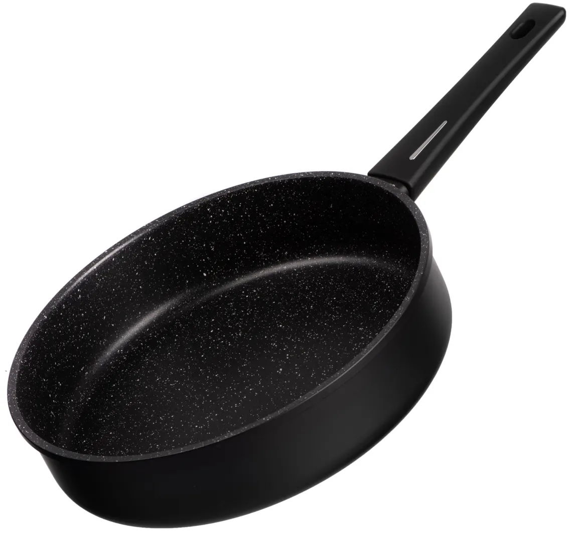 ტაფა Open deep frypan ARDESTO with lid Gemini Gourmet, 28cm, aluminium, black