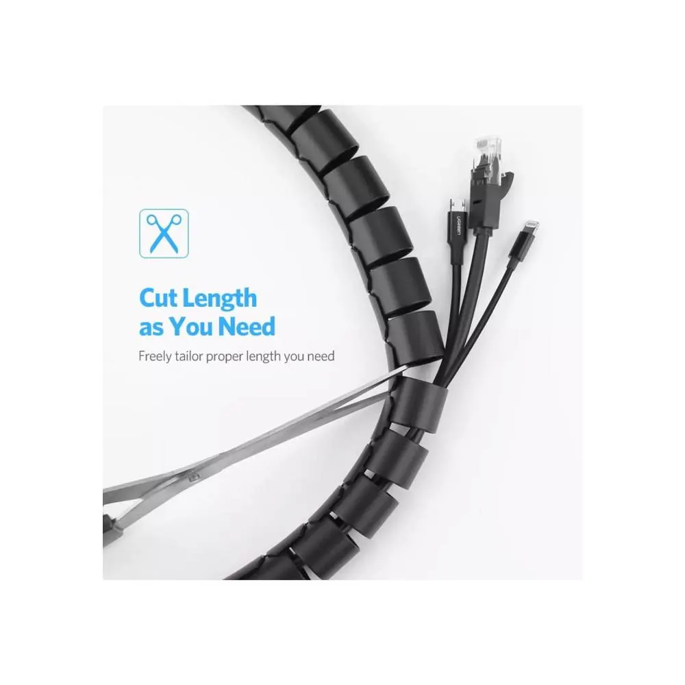Cable manager UGREEN LP121 (30820) Cable Organizer, 5m, Black