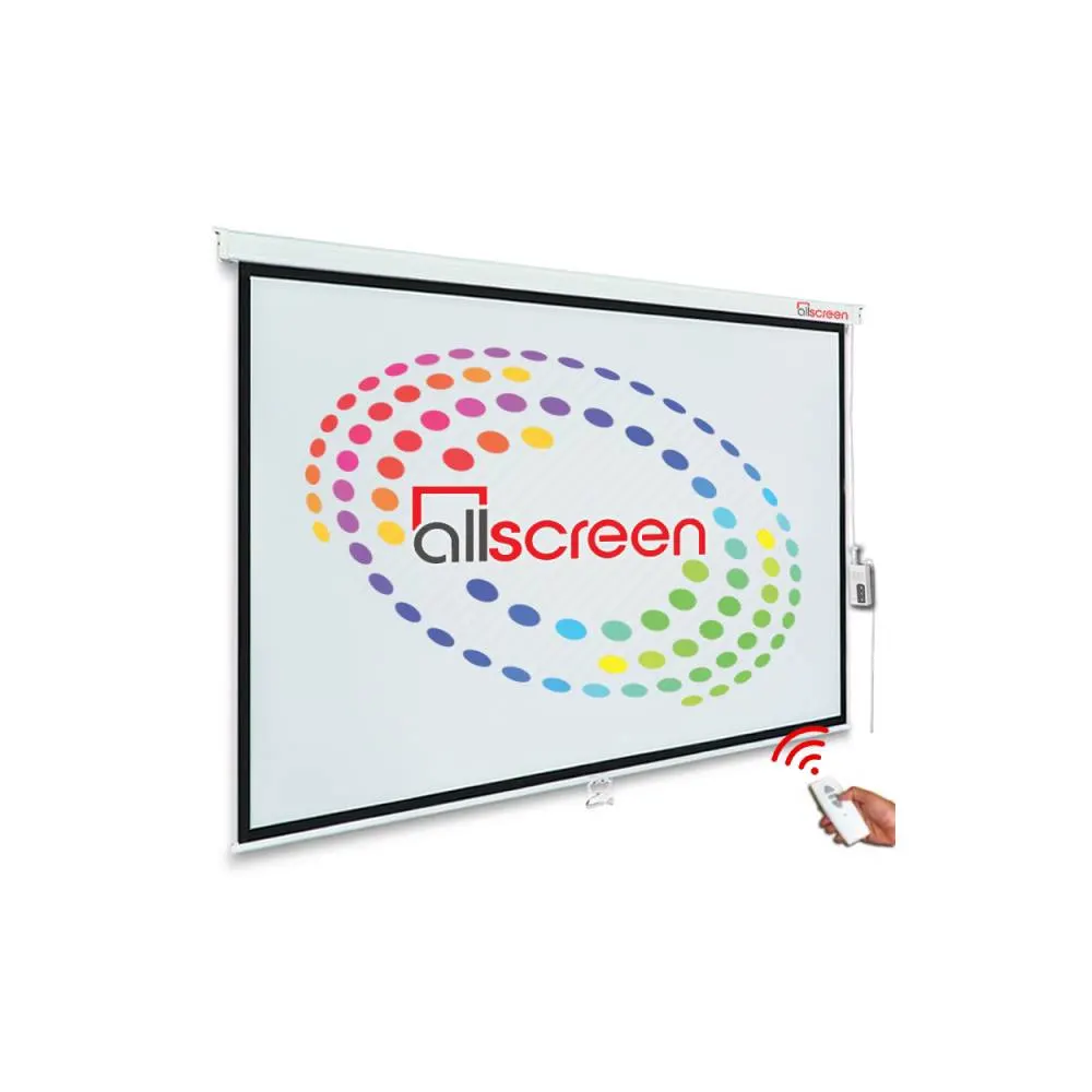 პროექტორის ელექტრო ეკრანი ALLSCREEN ELECTRIC PROJECTION SCREEN 240X180CM CMP-12043 HD FABRIC WITH REMOTE CONTROL DIAGONAL 120 INCH / 304 CM