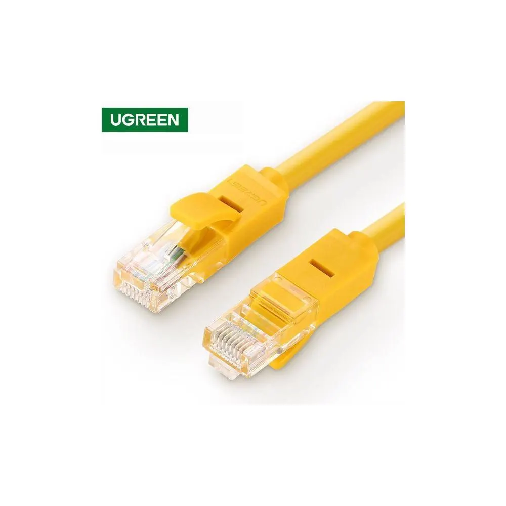 ქსელის კაბელი UGREEN NW103 (30642) Cat5e Patch Cord UTP Lan Cable, 10m, Yellow