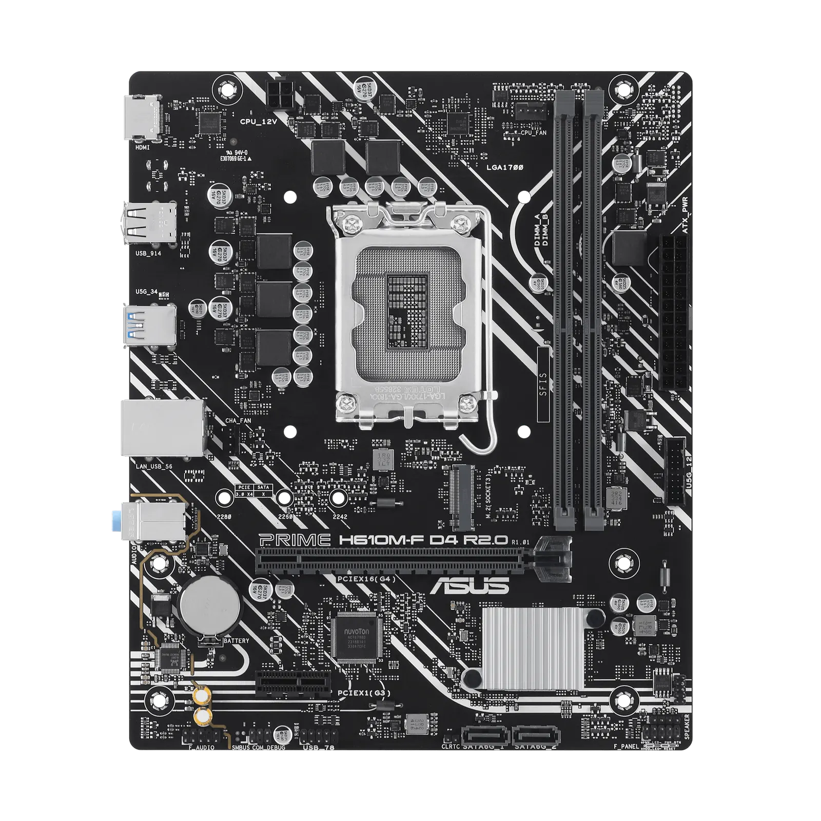 დედაპლატა ASUS, PRIME H610M-F D4 R2.0