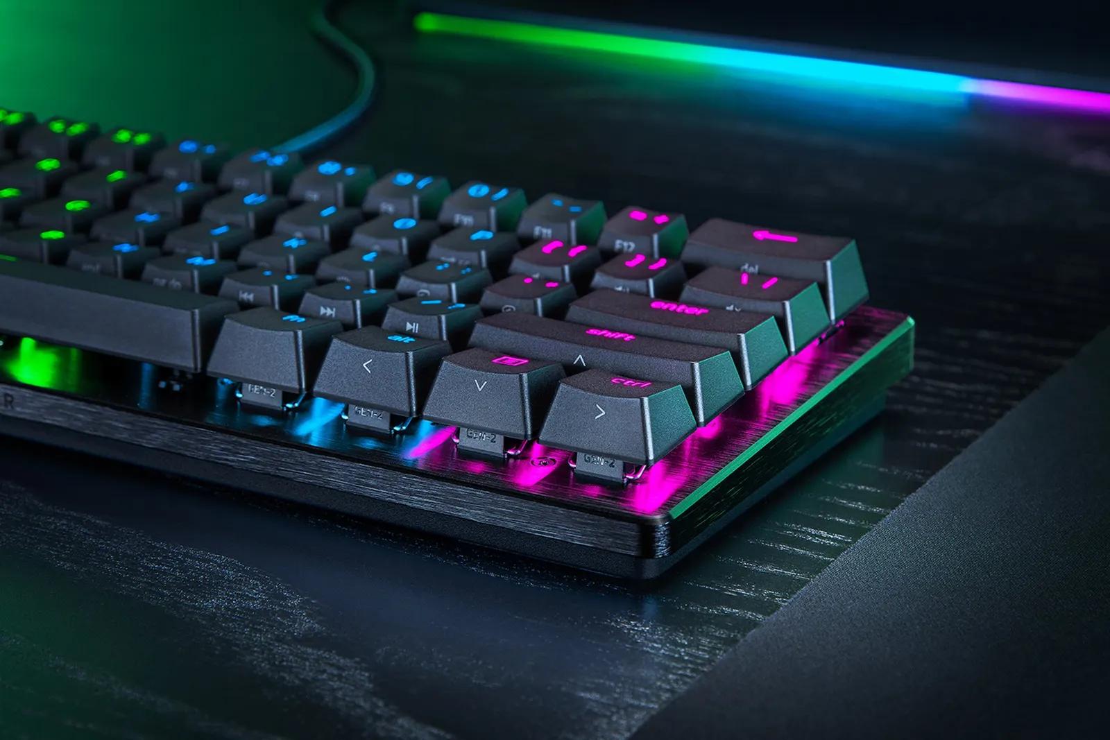 კლავიატურა Razer Keyboard Huntsman V3 Pro Mini RGB 61key Analog Optical Switches USB-A EN, black