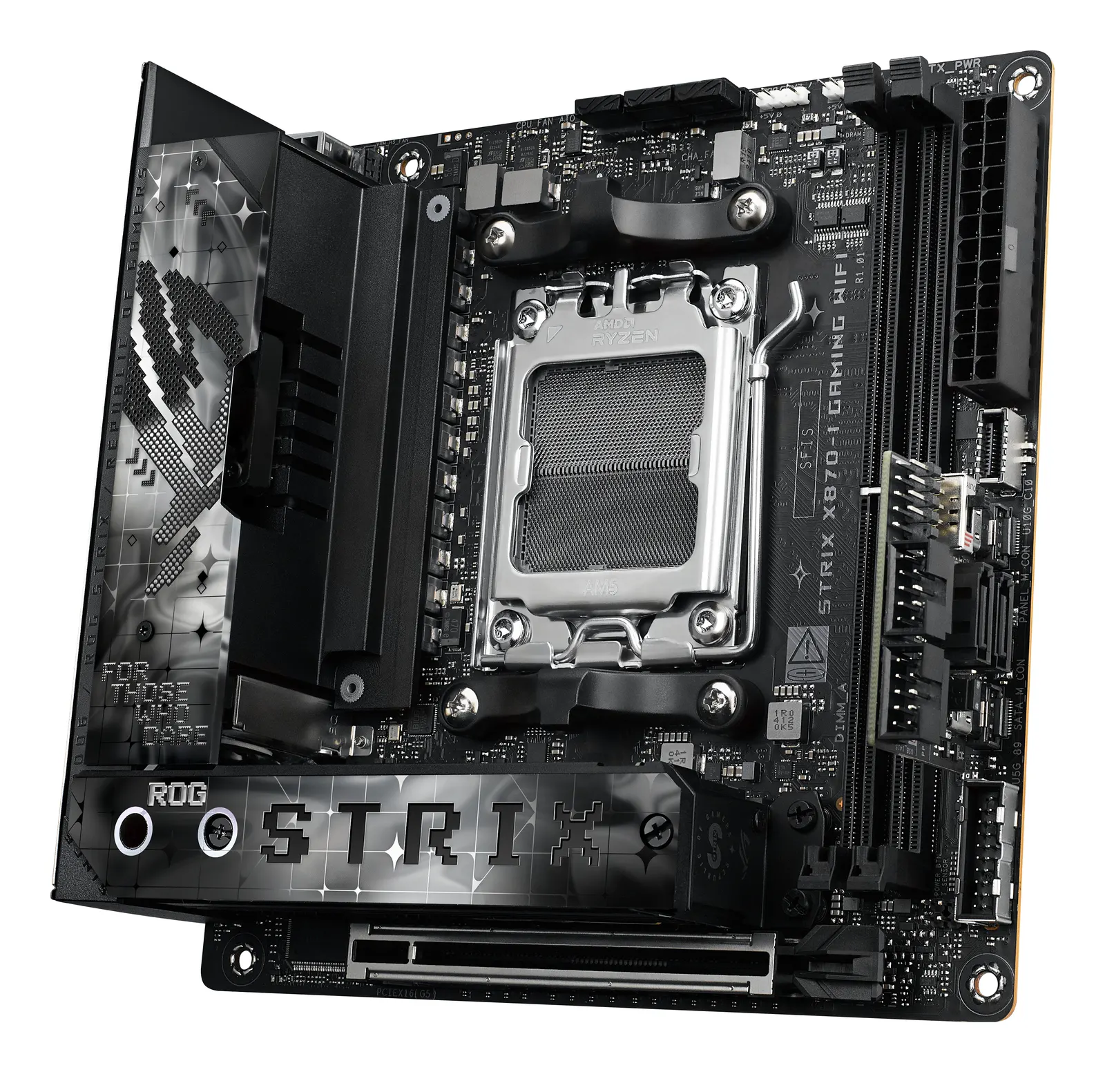 დედაპლატა ASUS Motherboard ROG STRIX X870-I GAMING WIFI sAM5 X870 2xDDR5 M.2 HDMI WiFi BT mITX