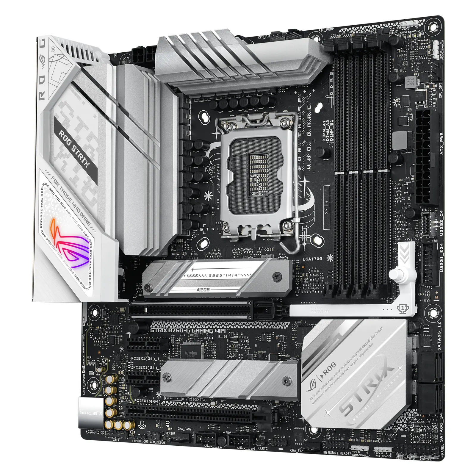 დედაპლატა ASUS Motherboard ROG STRIX B760-G GAMING WIFI s1700 B760 4xDDR5 M.2 HDMI DP Wi-Fi BT mATX