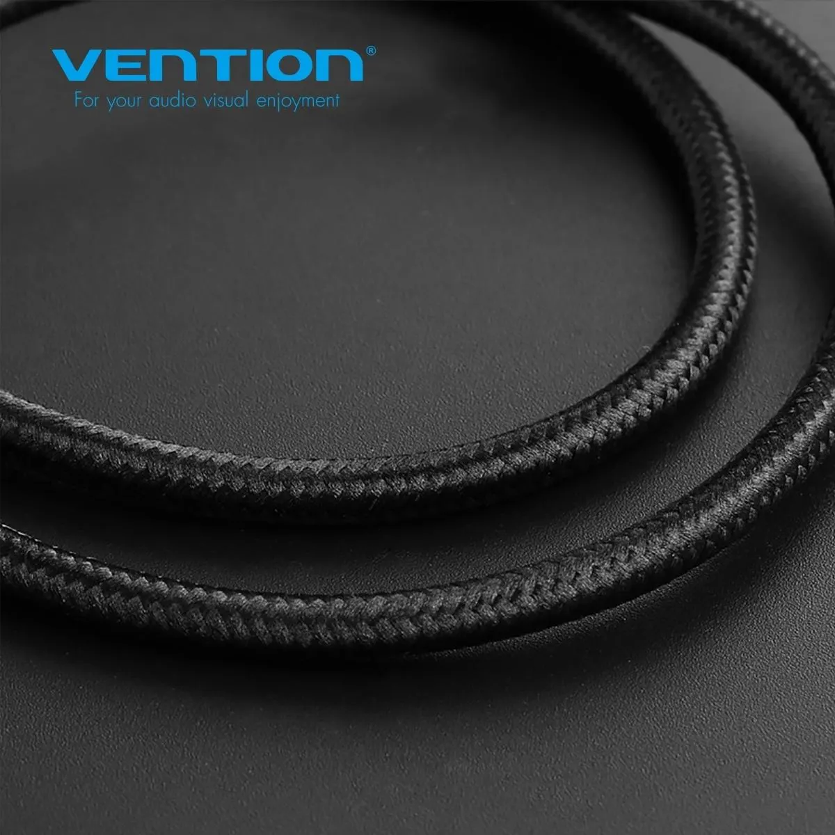 CADBH, VENTION CADBH Cotton Braided USB2.0 A Male to Micro B Male Cable 2M Black