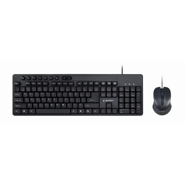კლავიატურა-მაუსი Gembird KBS-UM-04 Wired Combo Black