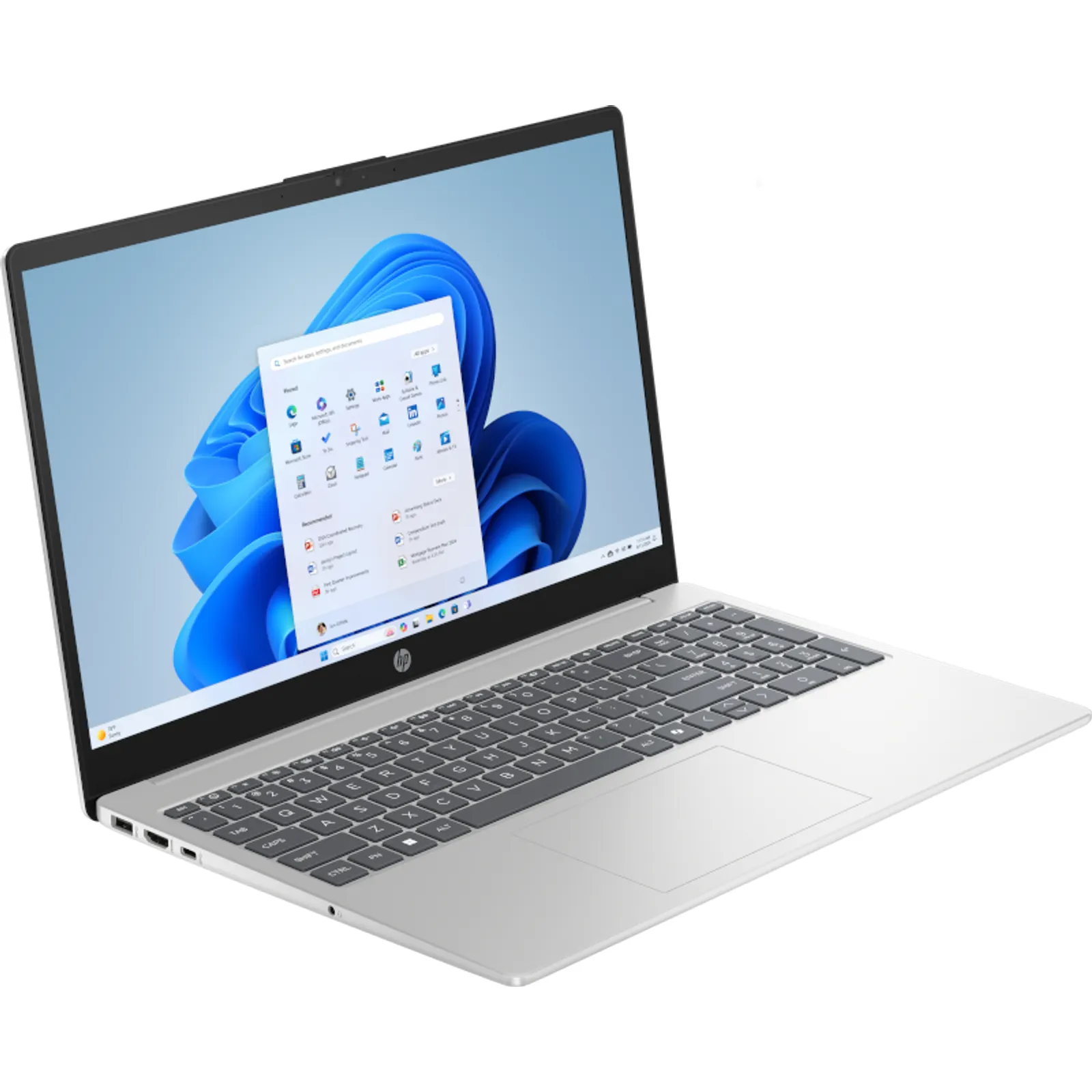 HP 15 15-fd1019ci, 15.6", Core 3-100U, 8GB, 512GB, Natural Silver