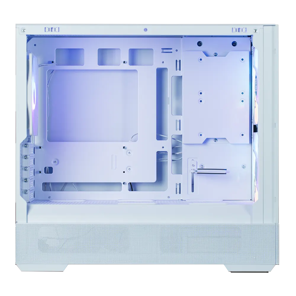 ქეისი Zalman PC case P30 Air without PSU, 1xUSB3.0, 1xUSBType-C, 3x140mm ARGB, VGA 392mm, LCS ready, TG Side Panel, mATX, white