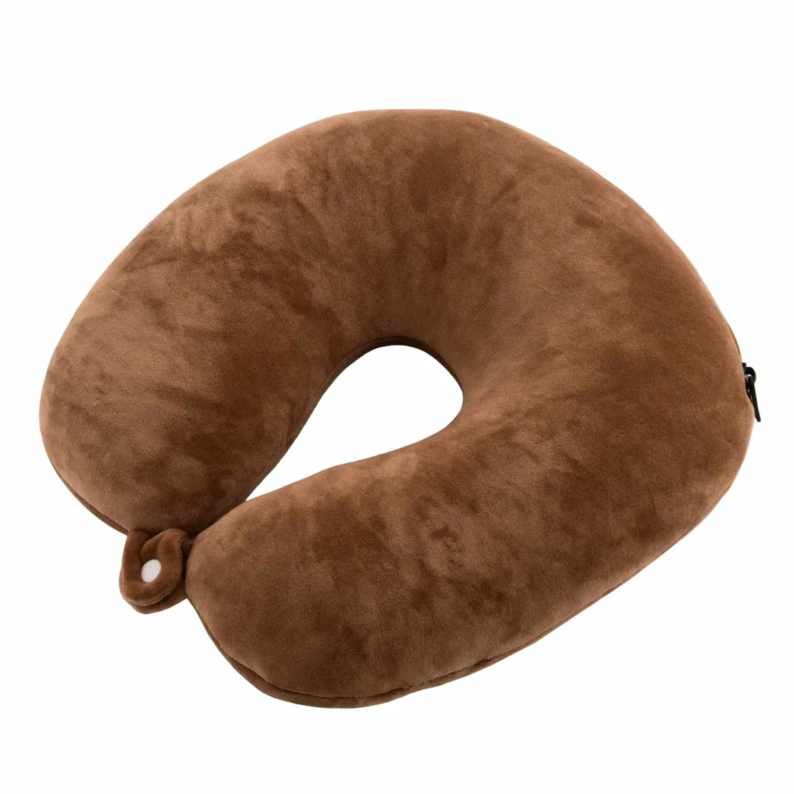 კისრის ბალიში ARDESTO Zip & Flip Neck pillow Travel Cute Dog 30x30cm, polystyrene beads, brown