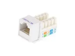 KD-KJ2010UC6, KINGDA UTP Cat.6 keystone jack .Dual type,90 Degree