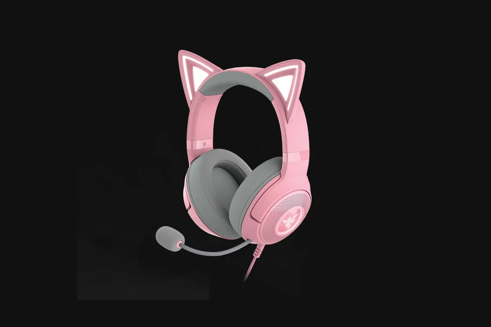 Razer Headset Kraken Kitty V2, RGB, USB, Quartz Ed