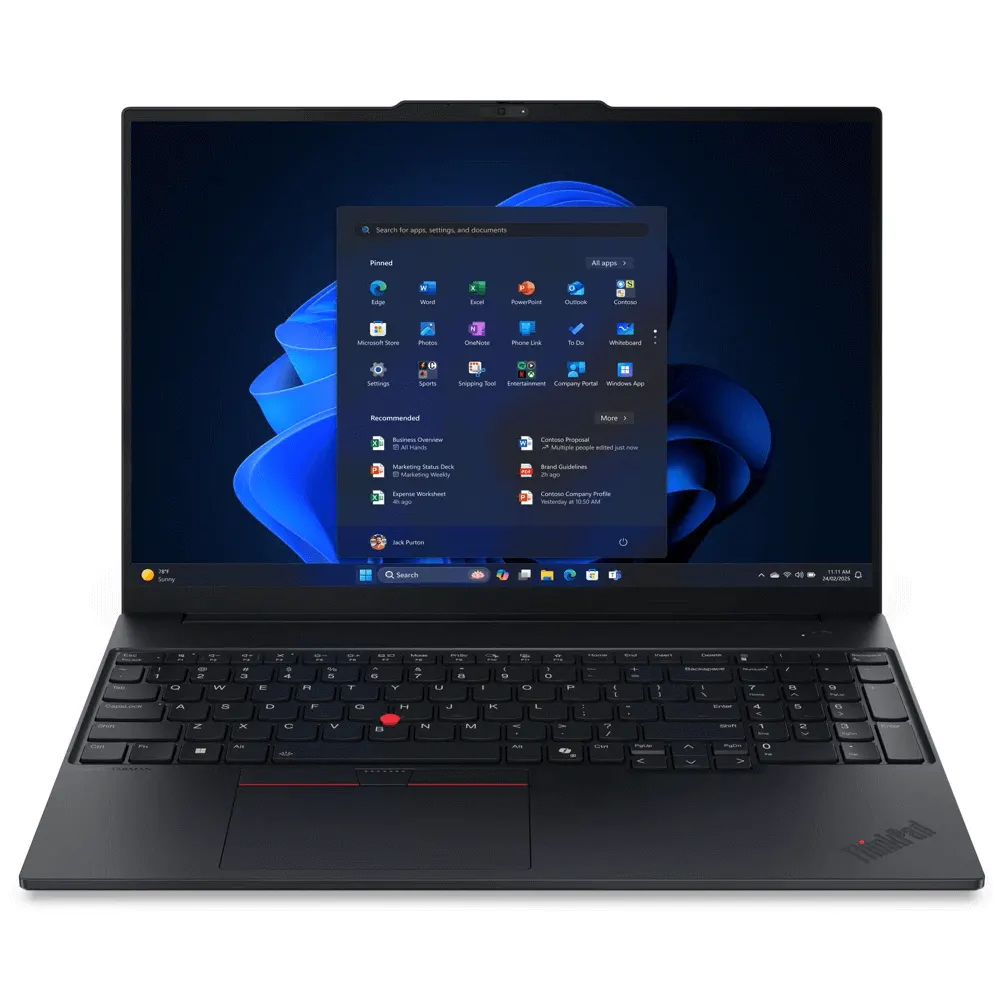 ნოუთბუქი Lenovo 21Y4004MGX ThinkPad E16 Gen 4, 16", Ryzen AI 5-330, 16GB, 512GB SSD, Integrated, Black