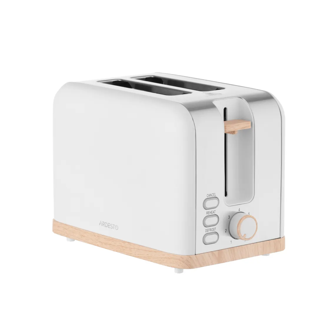 ტოსტერი Ardesto toaster T-F420WWD, 800W, metal, 2 slots, white