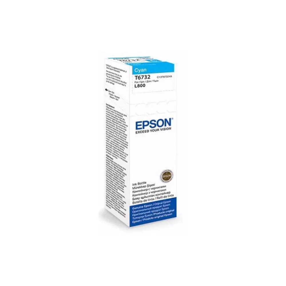 Epson L800 Cyan ink bottle 70ml (10 x 15 - 1800 Photo Pages) C13T67324A
