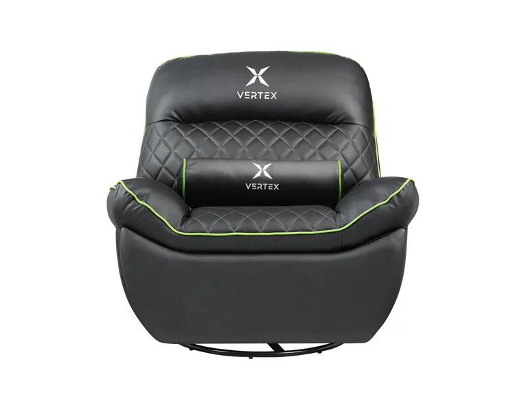 გეიმინგ სავარძელი Vertex Throne Gaming Sofa Black/Green PVC