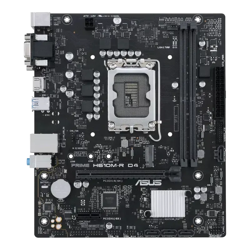 დედაპლატა ASUS, PRIME H610M-R D4-SI