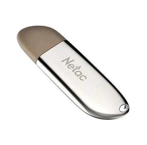 USB ფლეშ მეხსიერება NETAC, U352, 32GB USB 2.0 Aluminum.