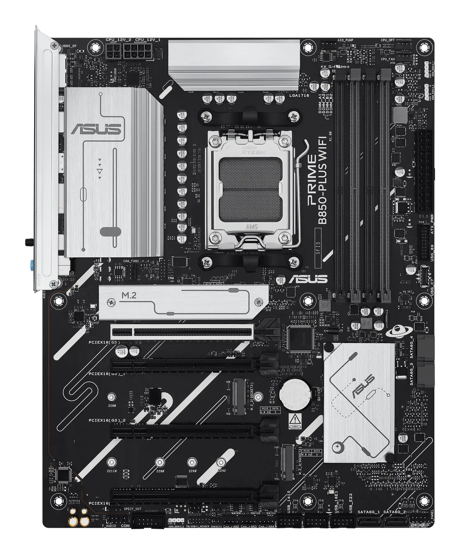 დედაპლატა Motherboard ASUS PRIME B850-PLUS WIFI sAM5 B850 4xDDR5 M.2 HDMI DP Wi-Fi BT ATX