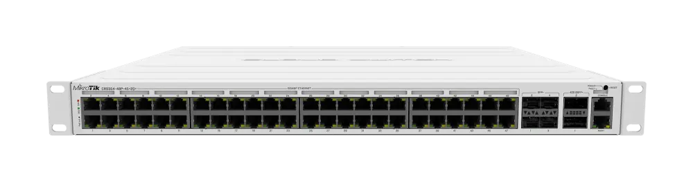 მართვადი PoE სვიჩი - CRS354, L3, 48P af/at, 4S+, 2QSFP+, MikroTik CRS354-48P-4S+2Q+RM