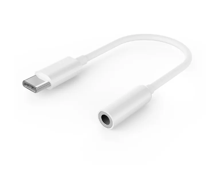 ადაპტერი Gembird A-CM-3.5F-01 USB type-C plug to stereo 3.5 mm Audio Adapter Cable White