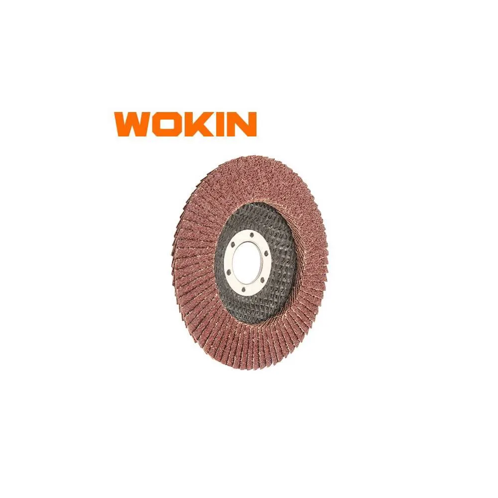 სახეხი დისკი Wokin 775006, GRIT 60, 115mm, Aluminium Oxide Flap Disc